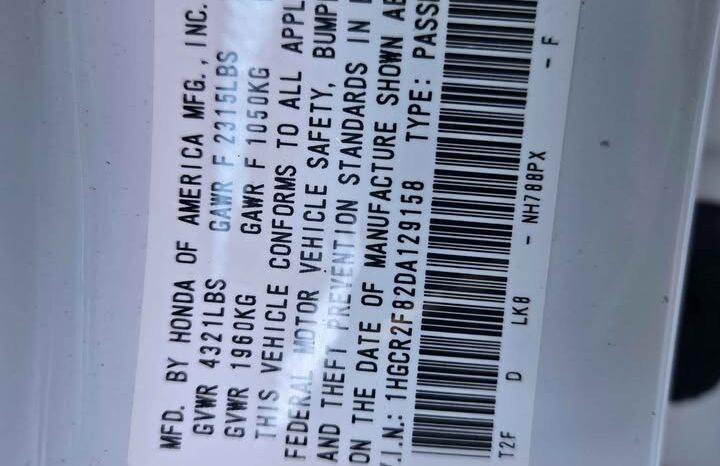 
								2013 HONDA ACCORD EX full									